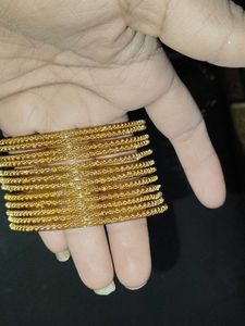 Elegant Gold Bangles Set