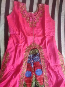 Pink &amp; Multicolor Kurta Set