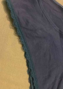 Comfortable Mauve Lace Trim Briefs