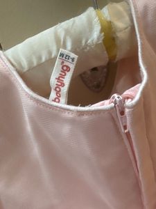 Pink Baby Girl Dress with Flowers