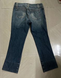 Y2K Vintage Low Waist Cropped Denim Jeans