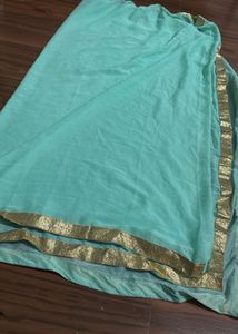 Beautiful Teal Ethnic Skirt Suit