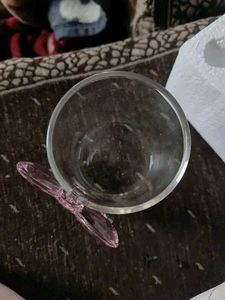 Aesthetic Glass Candle Holder with Pink Bow 🎀
