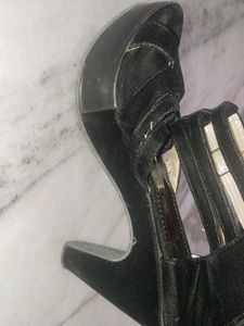 Stylish Black platform Heels Sandals