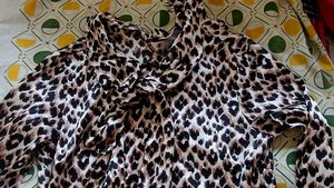 leopard print y2k tie top