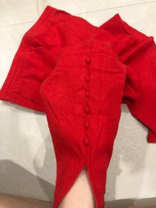 Red Casual Pants