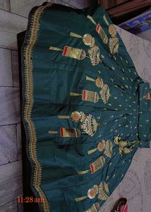 Beautiful Heavy Girlish Wedding Lehnga In Green💫