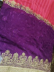 Elegant Embroidered Saree