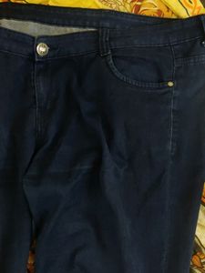 Dark Blue Ankle Length Jeans