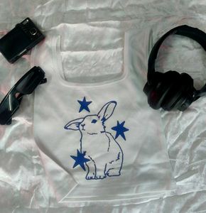 Cute Rabbit Y2K Graphic tank top