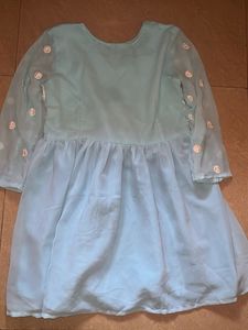 Elegant Blue Embroidered tunic