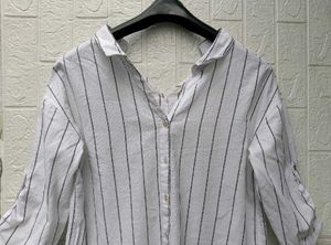 New with tag Classic Striped Button-Up Shirt