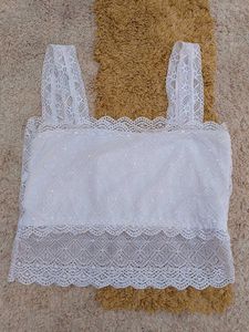 White Lace Bralette Top