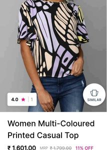 Allen Solly Abstract Butterfly Print Top