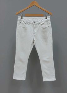 Classic White Denim Jeans