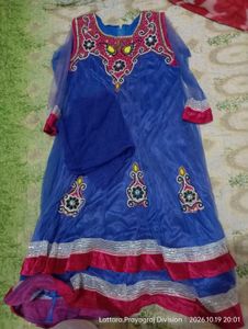 Embellished Blue suit Set