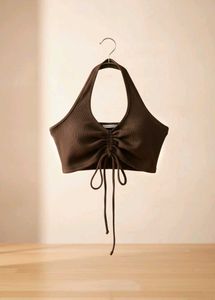 Brown Halter Top