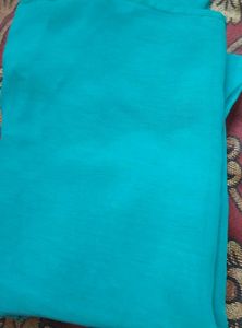 Pure Chiffon Sea Green Saree 🫰