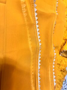 Vibrant Yellow Anarkali Gown with Dupatta