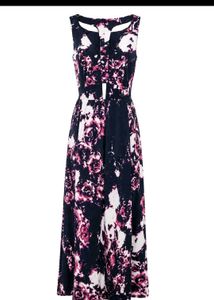 Sleeveless Floral Maxi Dress