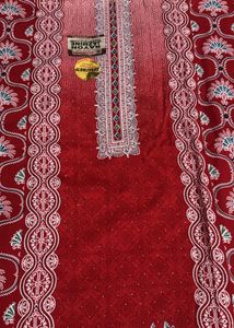 Unstiched Red  suit