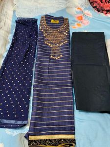Embroidered Kurta Set with Dupatta