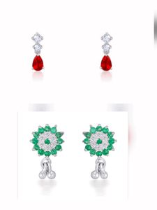 925 silver gemstone Drops set of 2 BrandNew