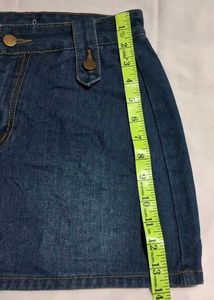 Classic Blue Denim Mini Skirt