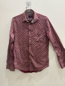 Red Snapper Slim Fit Printed Shirt