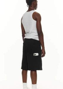 Black Mid-Rise relaxed Fit RegularShor