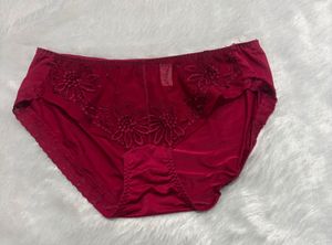 Elegant Red Lace Briefs