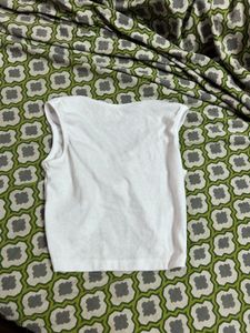 White Ring Detail Tank Top