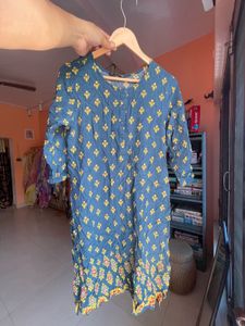 Blue Printed Kurta