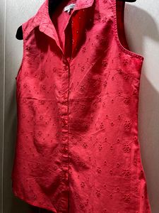 Eyelet Sleeveless Top
