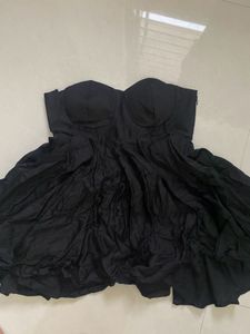Chic Black Strapless corset Dress