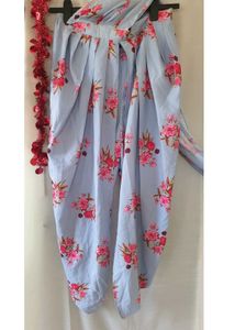Powder Blue Indo- Western Dhoti Set - 2