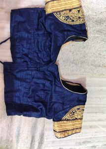 Beautiful Blue Embroidered Saree, LEHENGA SAREE