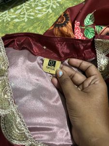 Designer marron Kurta Set with Dupatta