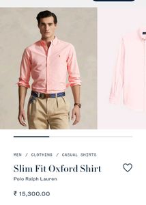 Ralph Lauren Peach Button-Down Oxford Shirt