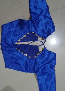Stunning Royal Blue Butterfly Saree