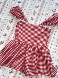 gingham summer top✨🫧💖