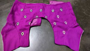 Premium Purple Georgette Saree with blouse