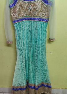 One time worn, very good condition floor length anarkali...