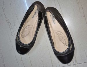 Women's Brown Ballerina Flats (little heel)