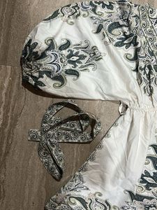 Elegant White Embroidered Gown