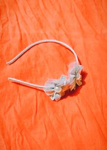 Silver Flower Headband