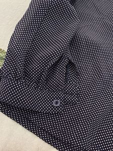 Chic Navy Polka Dot Blouse