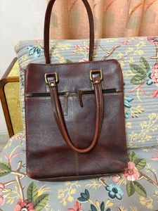 Image Chic Vintage Leather Tote Bag
