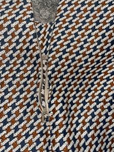 Zara high-waist houndstooth or patterned tailored
