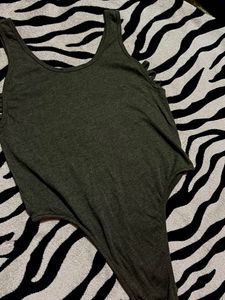 Bodysuit with Cut-out Sleeves